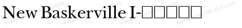 New Baskerville I字体转换